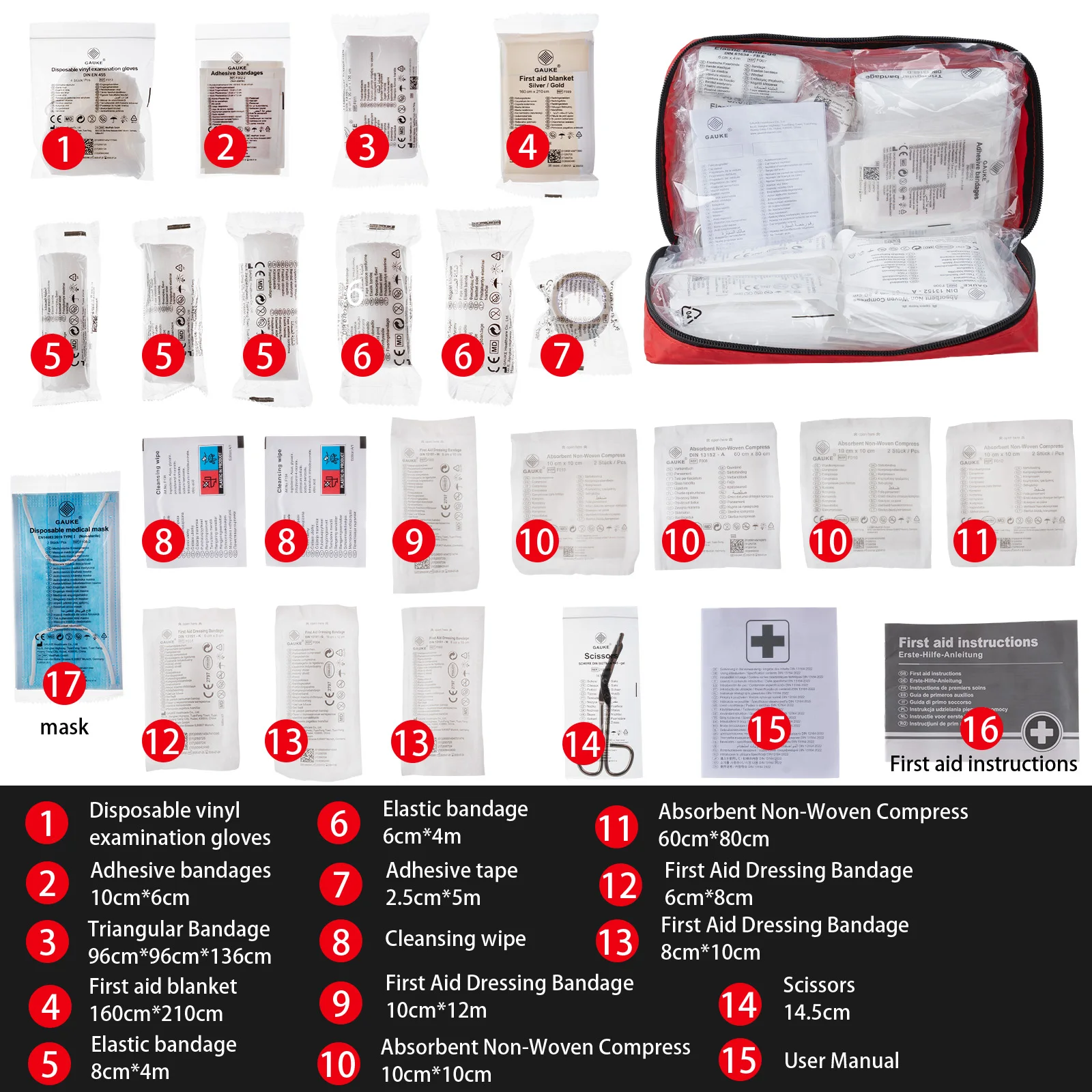 ชุดปฐมพยาบาลพกพา ROORUNS 41 ชิ - First Aid Bag Kit บทวิจารณ์และราคา