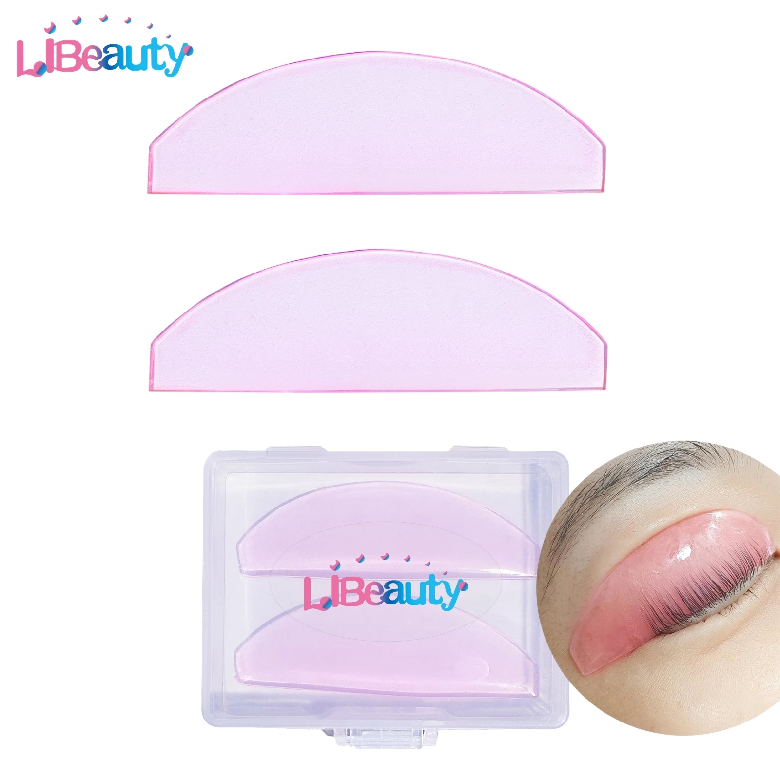 Libeauty nouveau 1 paire tampons adoucissants pour cils coussinets de permanente de cils en Silicone tiges de cils bouclier levage accessoires de cils outils de maquillage
