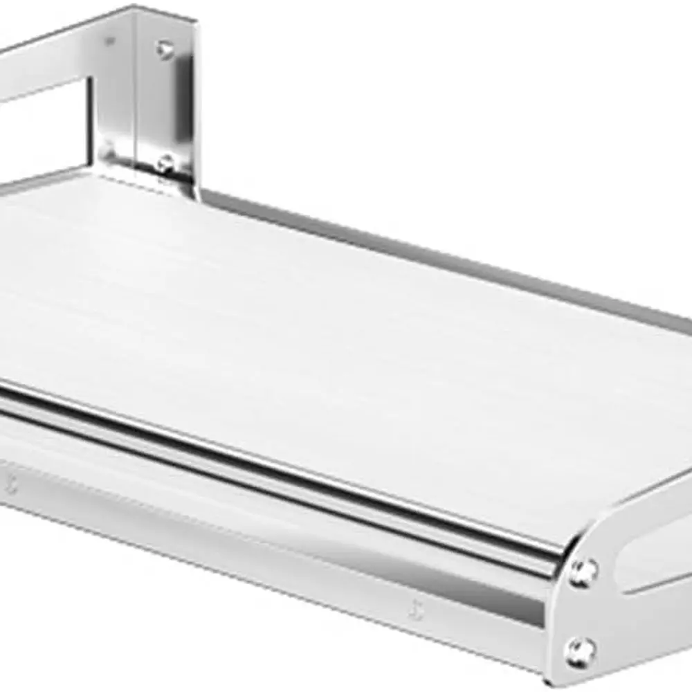 

Stainless Steel Wall Mount Bracket for Kitchen Appliances, Oven Storage Rack, and Spice Organizer for Home and Commercial Use