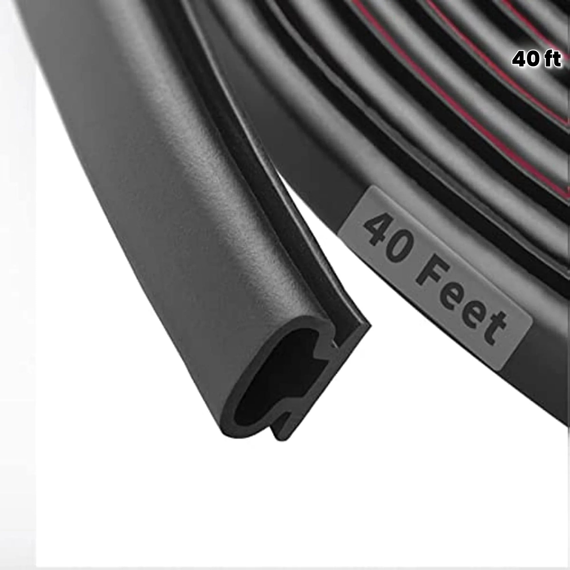 

12m Self-Adhesive D-Shape Weather Stripping Flexible Rubber Door Seal for Insulation Weather Stripping Seal Anti-Collision Strip
