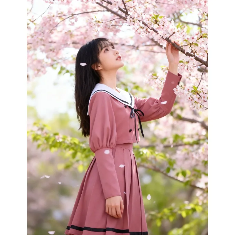 أنيمي زهرة عطرة تزهر مع شخصية الكرامة واغوري كاوروكو تأثيري حلي قميص فستان ربطة القوس فيونكة زي مدرسي المرأة