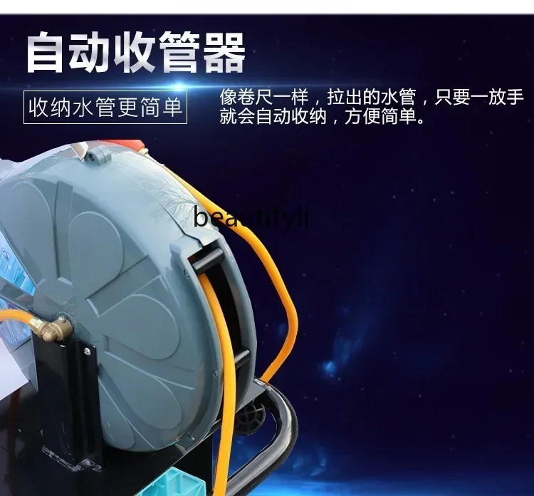 NNHand 푸시 전기 고압 정원 농업 분무기, 사육 온실 의약품 트럭, 60 리터