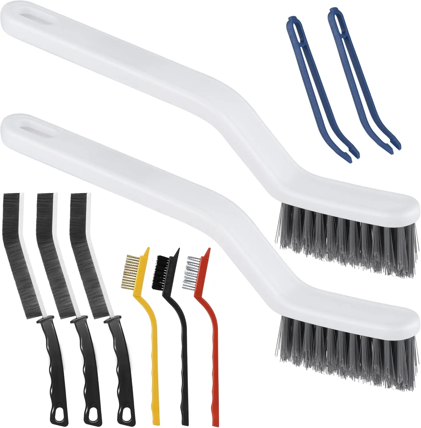 

8 шт. V-образный набор щеток для чистки затирки, инструменты для чистки окон, кухни, раковины, туалета, раздвижной двери, плитки для ванной комнаты