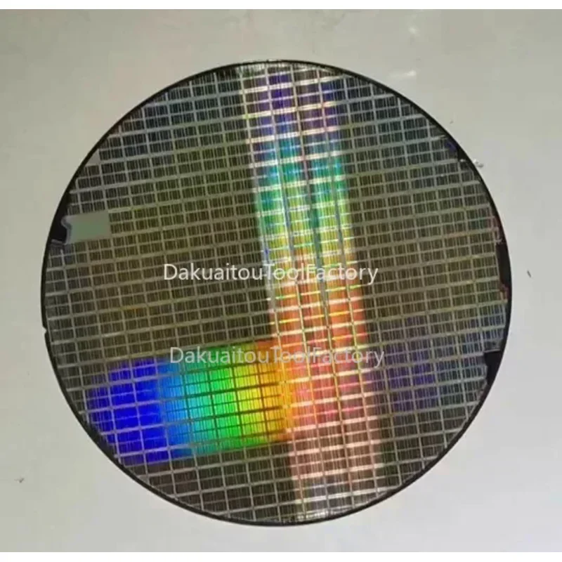 12 Inch CPU Science Technology Pendulum Piece Birthday PhotoetchingChip Semiconductor Silicon Wafer