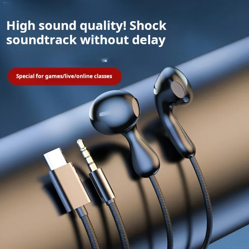 Wired In-Ear Headphones, Computer General, Gaming, Karaoke, Wire Control with Microphone In-Ear, 3