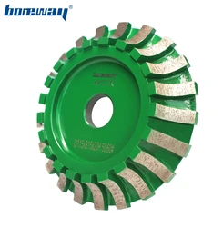 Boreway 1PC Wet Use tipo segmentato diamantato e ruote con profilo di rettifica continua in metallo disco per ceramica e piastrelle