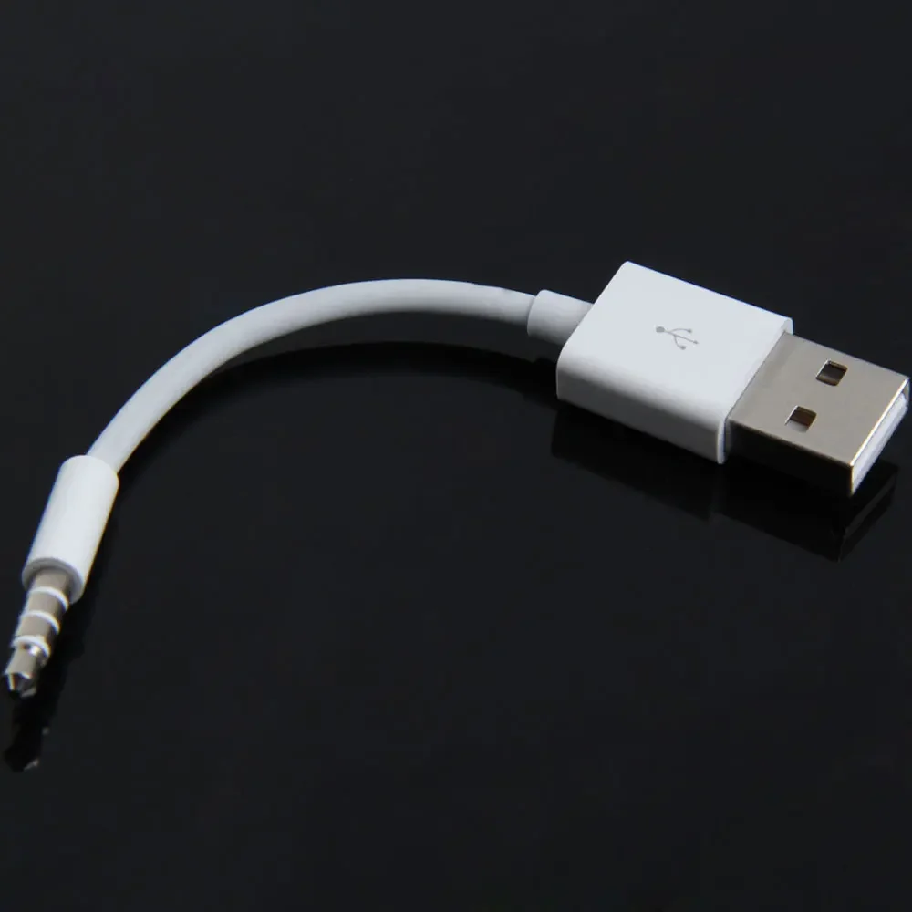 1/2/5 قطعة شاحن بيانات USB 3.5 مللي متر مزامنة كابل الصوت لأجهزة iPod Shuffle 3rd 4th Gen