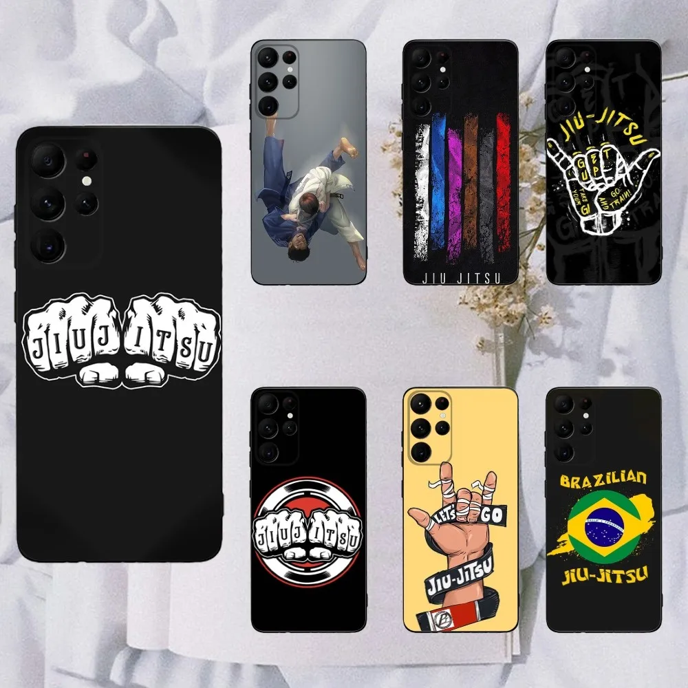 

BJJ Brazilian Jiu Jitsu Phone Case For Samsung Galaxy A20,A21s,A22,A31,A32,A52,A53,A72,73,A80,A91 Soft Black Cover