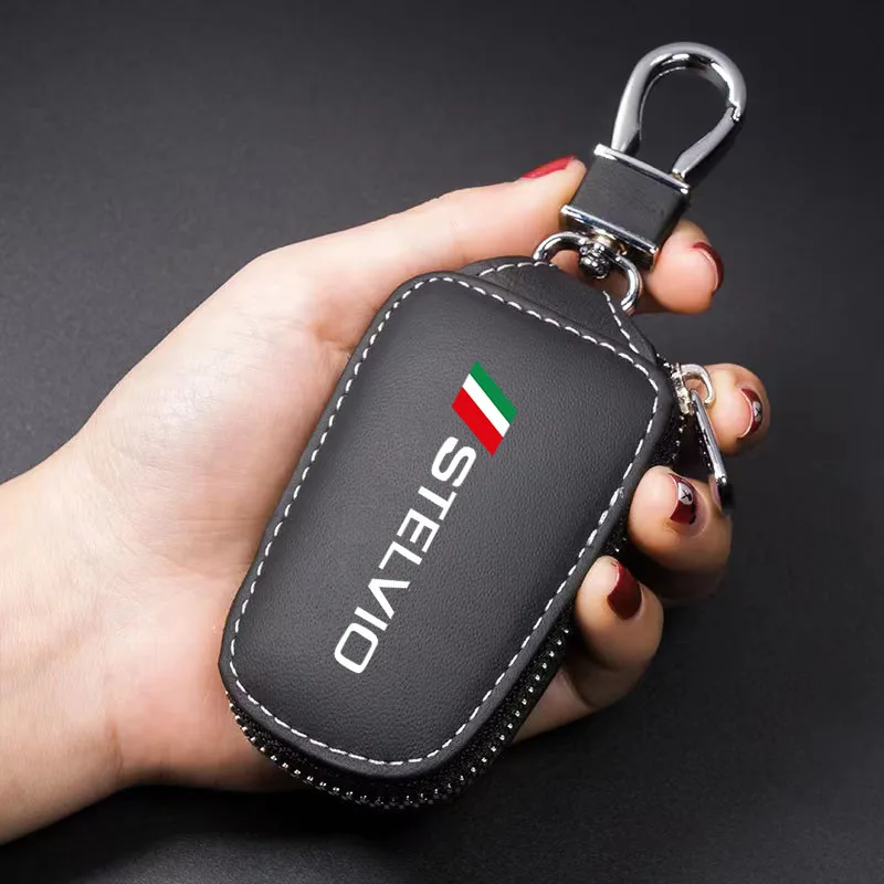 Car key pack leather remote control protective case for key case for Alfa Romeo STELVIO Car Accessories