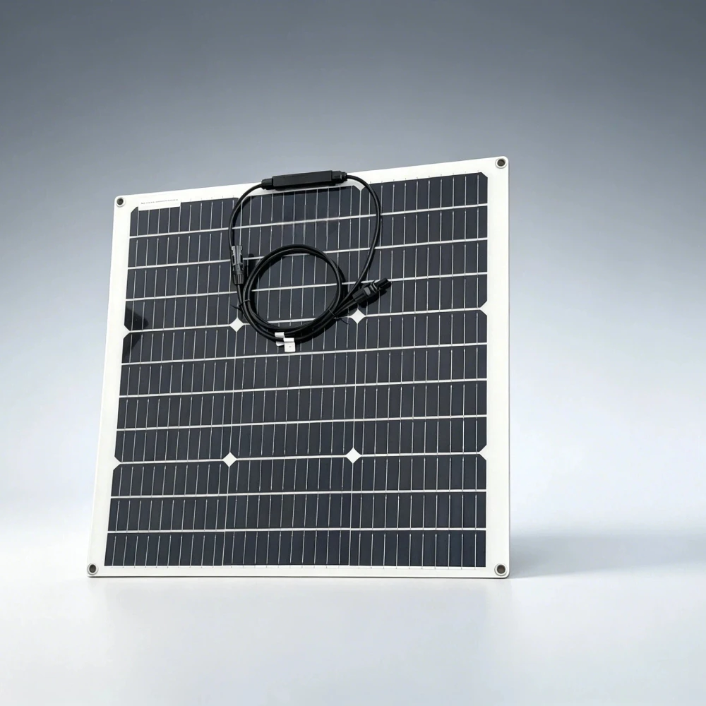 60W 12V Hocheffizientes PET Flexibles Polykristallines Solarmodul Wasserdichtes PV-Modul für Wohnmobil Auto Boot Outdoor-Batterieladung
