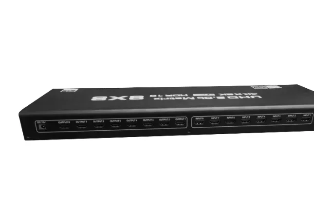 4K Matrix 8x8 8 em 8 Out2.0 Switch Splitter Box com controle remoto 4K 60Hz RS232