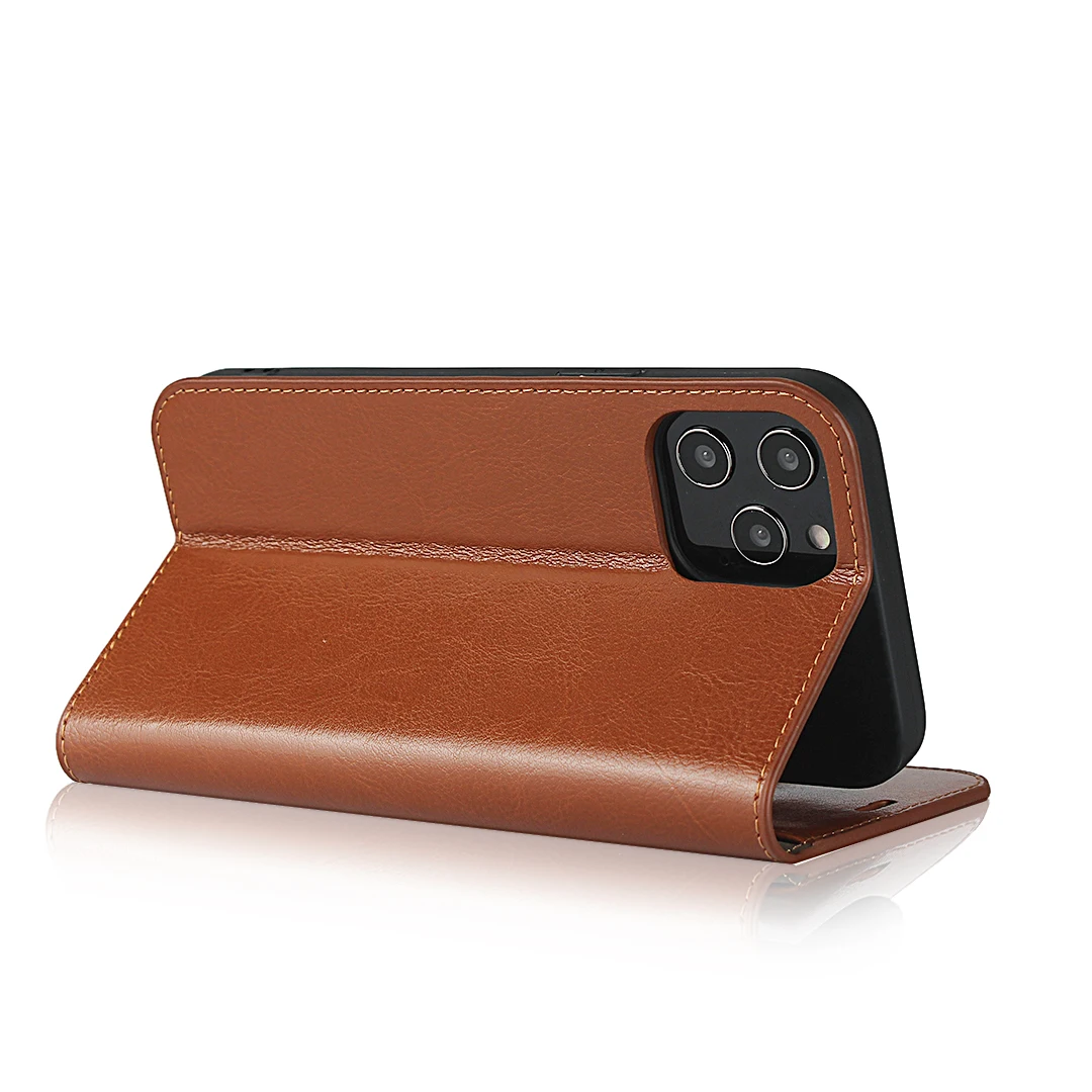 Premium Leather Case for iPhone 11 12 Mini Pro Max 5 5s SE 2020 6 7 8 6s Plus Xs Max XR X Wallet Cover Case card holder cowhide