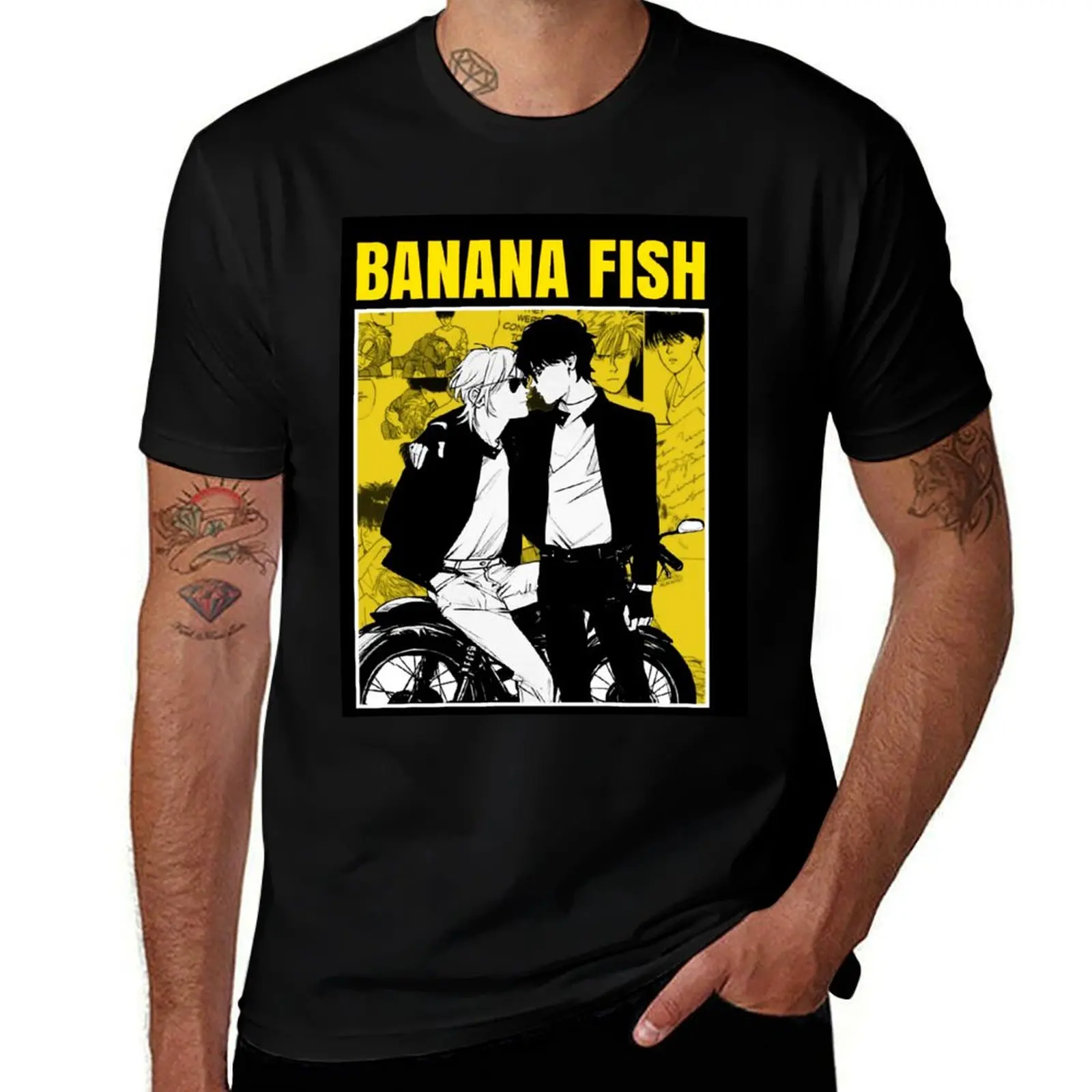 

Banana fish T-Shirt anime tshirt t shirt man casual man t shirts graphic T-shirt