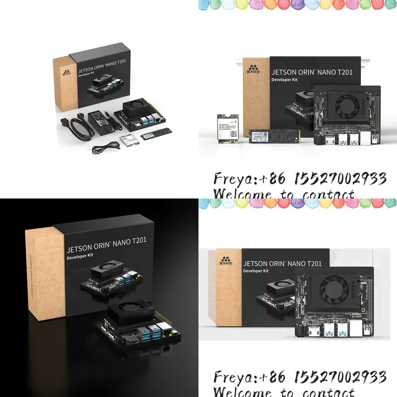 Official Supplier Jetson Orin Nano AI Developer Kit 8GB 67TOPS TWOWIN T201 Embedded 256GB SSD