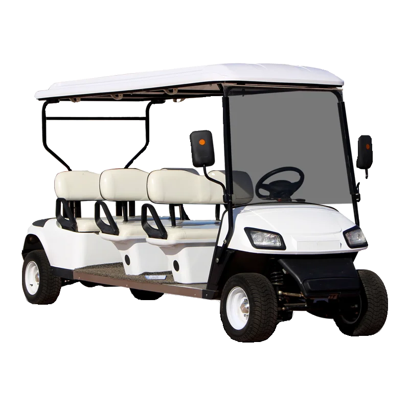Golf cart electric sightseeing car 2-10 seats four-wheel tourist attraction ferry real estate viewing reception patrol car