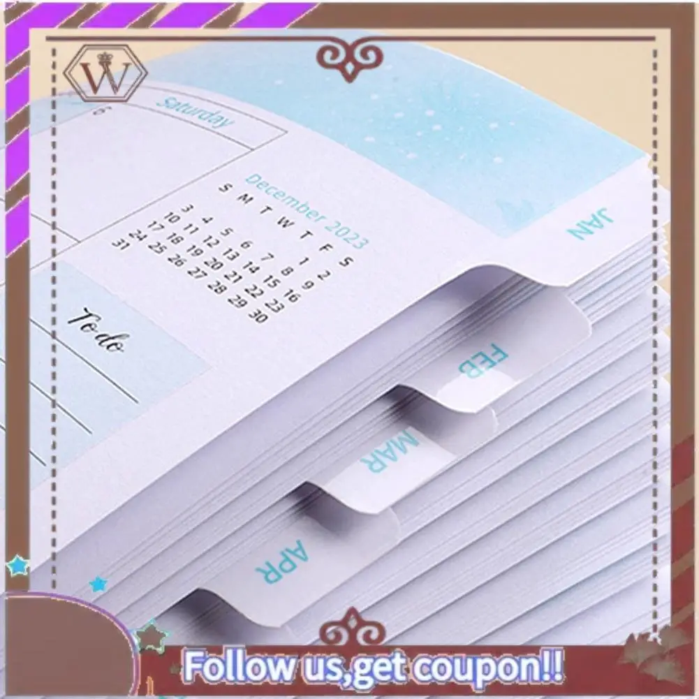 ABBG-2024 วางแผนรายสัปดาห์ ปฏิทินผูกเกลียว 2024 วางแผนพร้อมกระดาษระดับพรีเมียม ผูกเกลียว วันหยุดพิเศษ