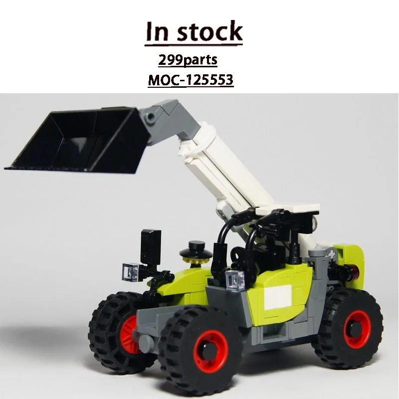 

MOC-125553 New Mini Front-Loader Bulldozer Building Block Model 299 Parts Boys' Children's Birthday Christmas Toy Gift