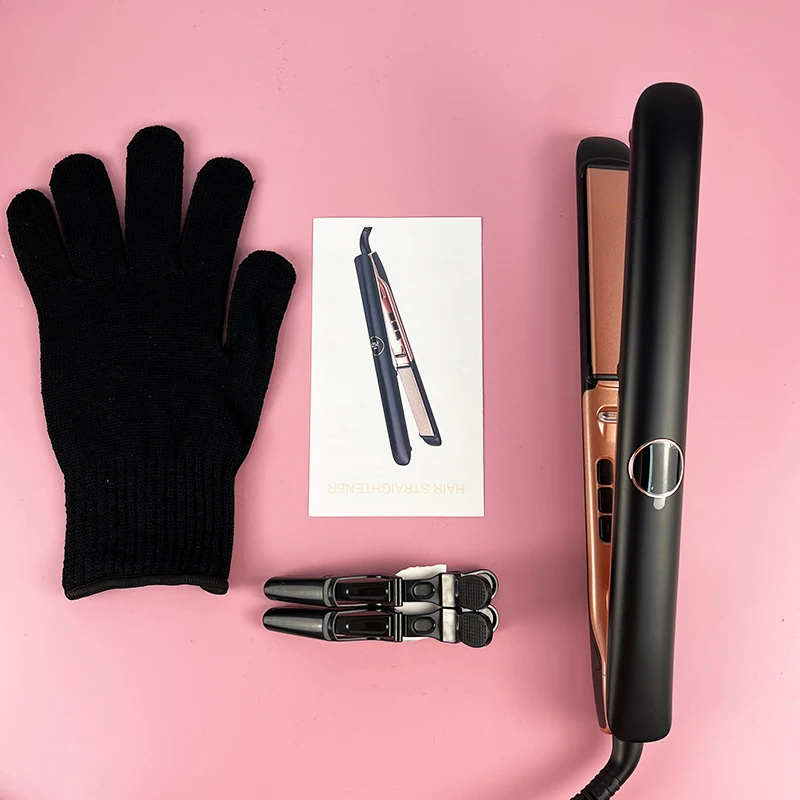 Professional Flat Iron Negative Ion Ceramic Hair Straightener Electric Fast Heat-Up Salon Styling Straightener Iron