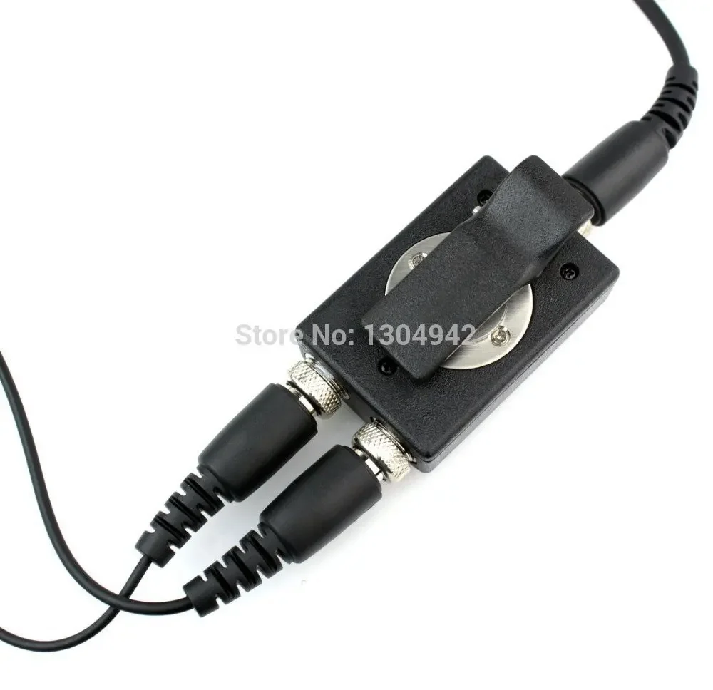 Professional ทหารตํารวจ FBI ไมโครโฟน Covert Acoustic Tube หูฟังชุดหูฟัง 2pin สําหรับ KENWOOD วิทยุ baofeng BF UV-5R