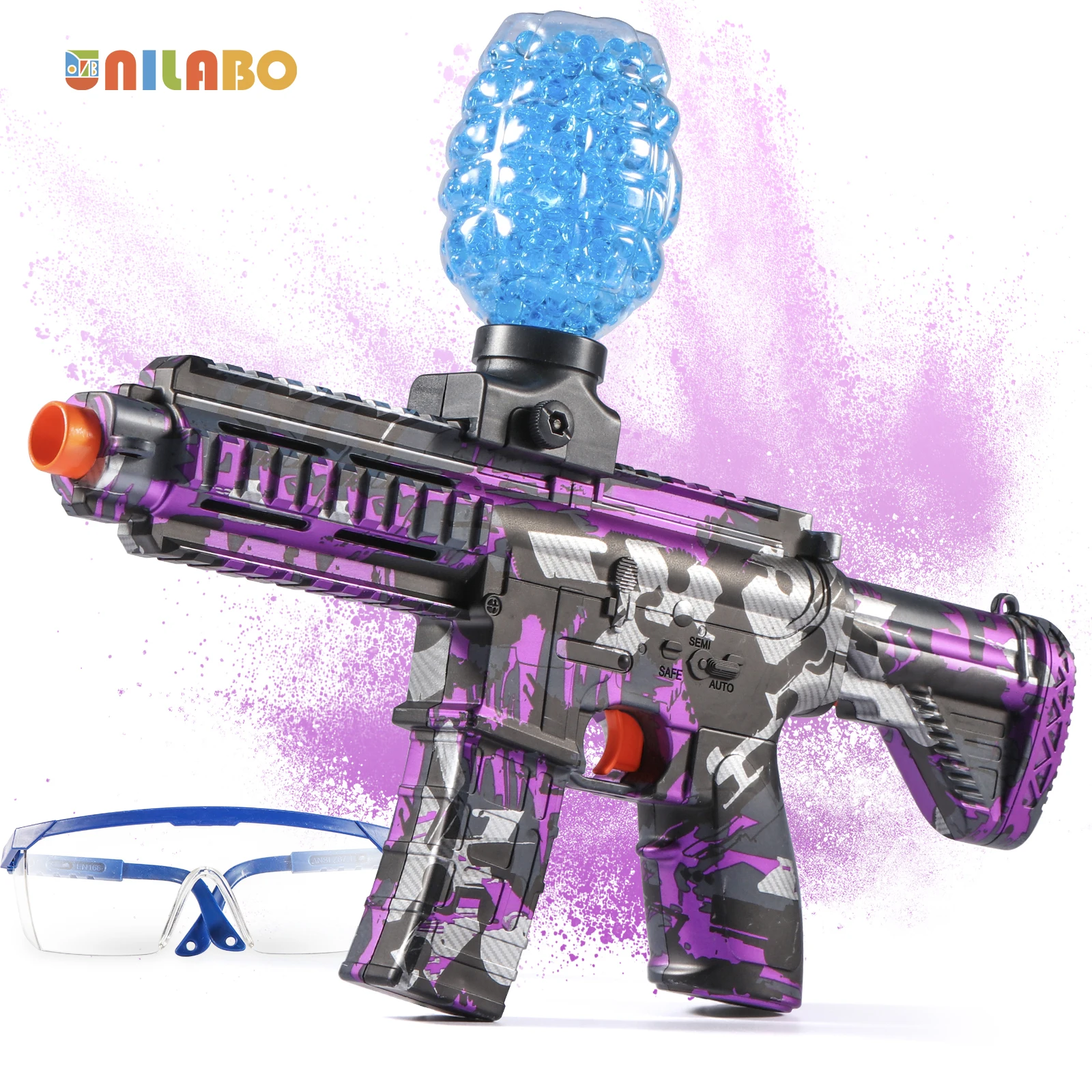 M416 Electric Ball Blaster Toy Gun - High-Speed, Metallic Finish, Rechargeable - Halloween Thanksgiving Gift(Bullets Excluded)