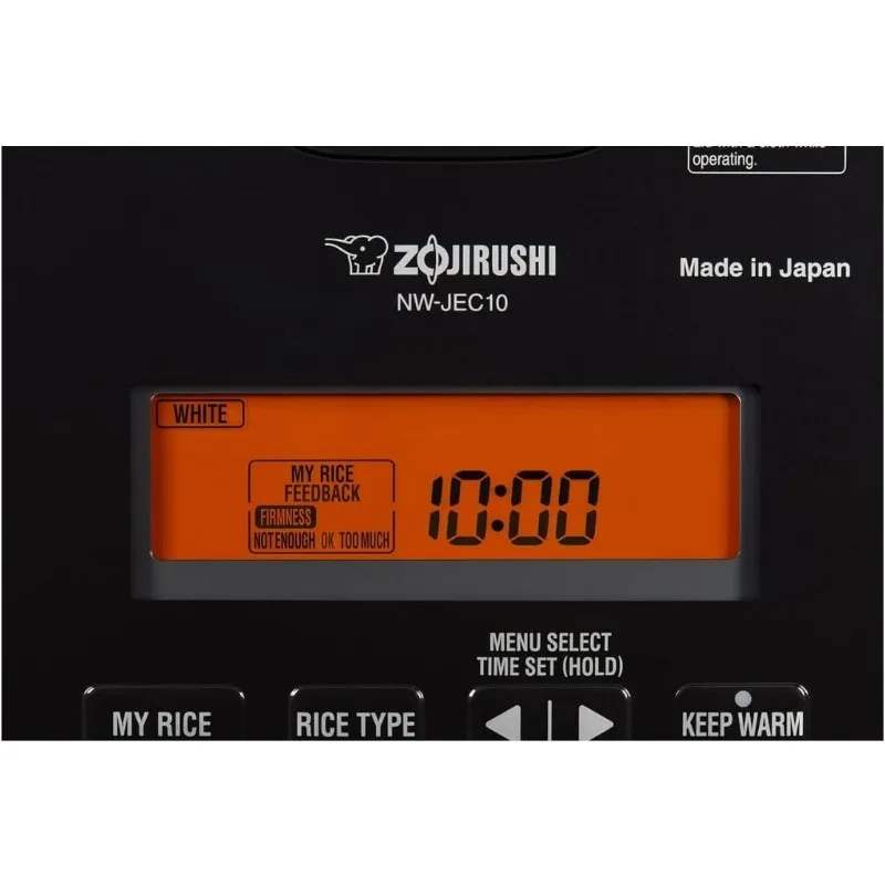 Zojirushi NW-JEC10BA جهاز تسخين الضغط التعريفي (IH) جهاز طبخ الأرز وسخان، 5.5 كوب و10 أكواب، صنع في اليابان