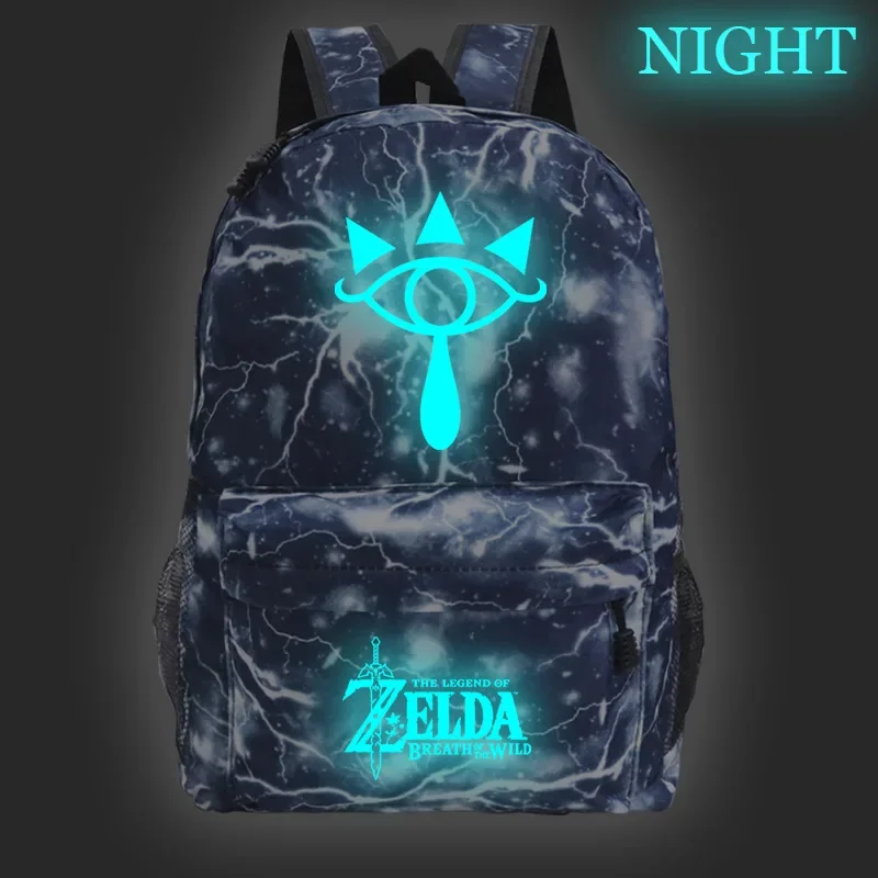 Game The Legend of Zeldaes Backpack Luminous Glowing School Bag for Teenagers Unisex Schoolyard Laptop Mochila Travel Casual Bag