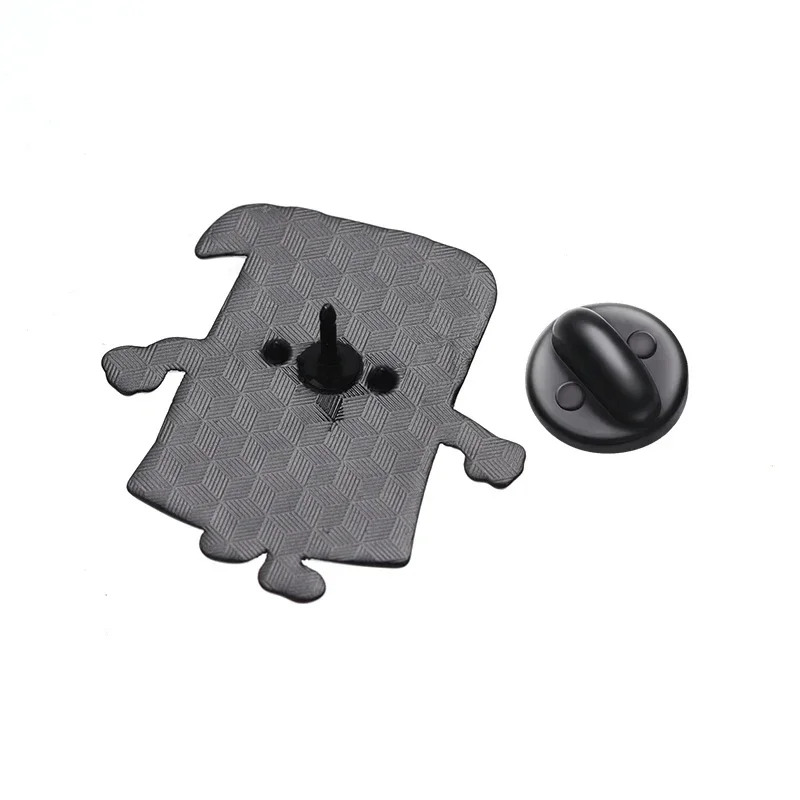 Cartoon Anime Influences Paper Fairy Tales with Brooches and Red Eyes, Surrounding Metal Badges, Clothing Accessories image 2
