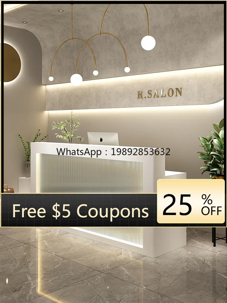 

LYY Cashier Counter Clothing Store Bar Counter Small Simple Modern Beauty Salon Front Desk Reception