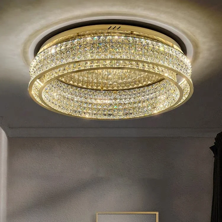 

Modern High-end Crystal Chandelier Home Decoration 2024 For Living Room Bedroom Dining Room Glossy Ceiling Led Chandelier