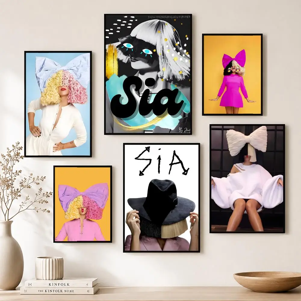 Póster de Pop Sia, arte de pared en papel para decoración del hogar, bar, cafetería, cine, impresión vintage DIY para Un