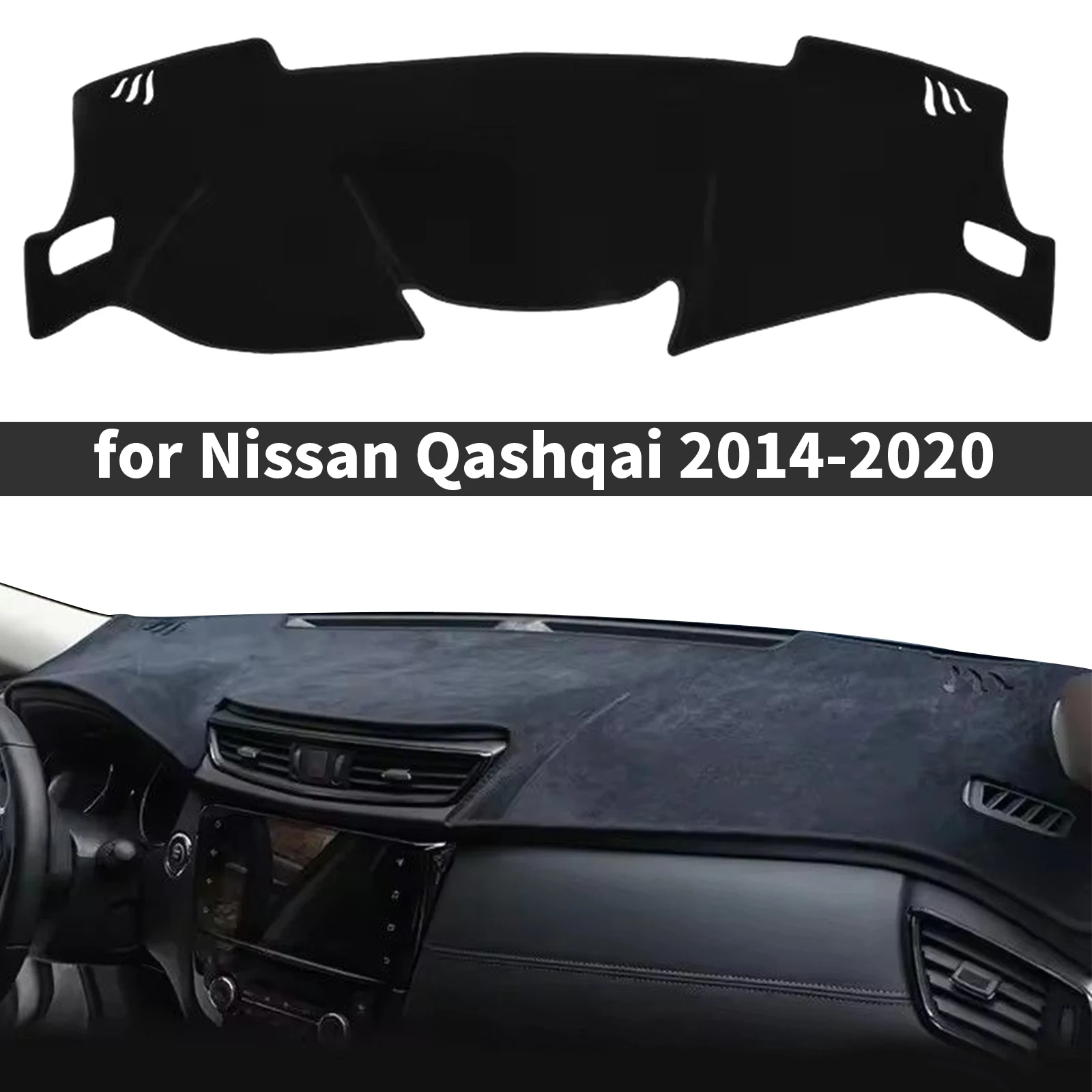 

fit for Nissan Qashqai J11 2020-2014 Vehicle Specific Fit Car Dashboard Cover Mat Custom Anti-Glare UV Protective Dashmat