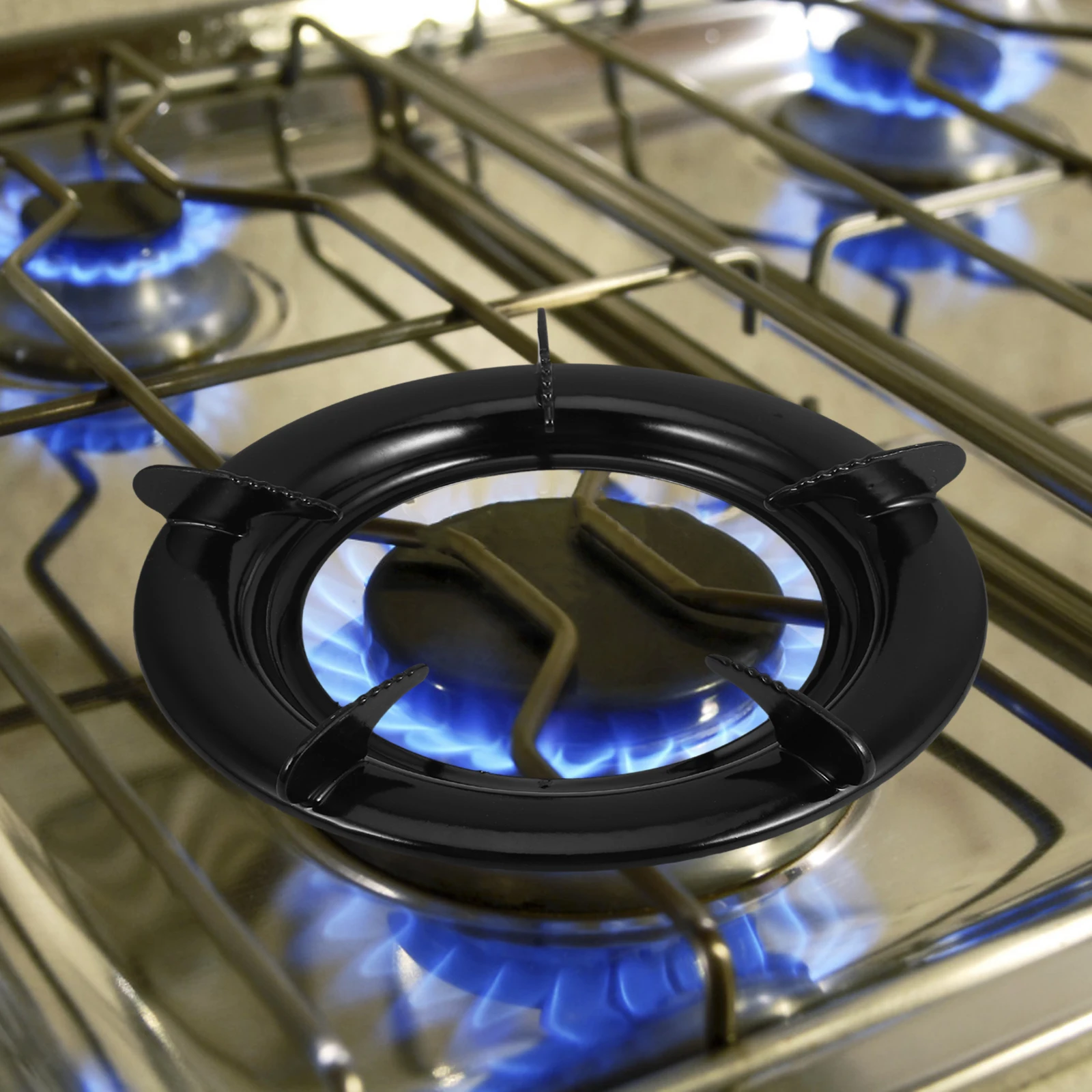 

Multifunctional Stainless Steel Stove Wok Rack Support Stand Durable Kitchen Cooker Rack Compatible With Natural Liquefied Gas