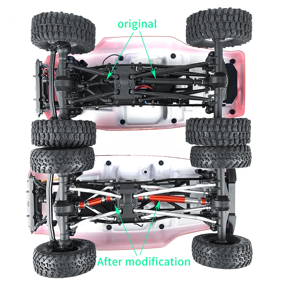 TRINOOD Symulacja Safari Snorkel Stalowy środkowy wał napędowy Wał napędowy do 1/24 Axial SCX24 RC Crawler Car Truck Upgrade Parts