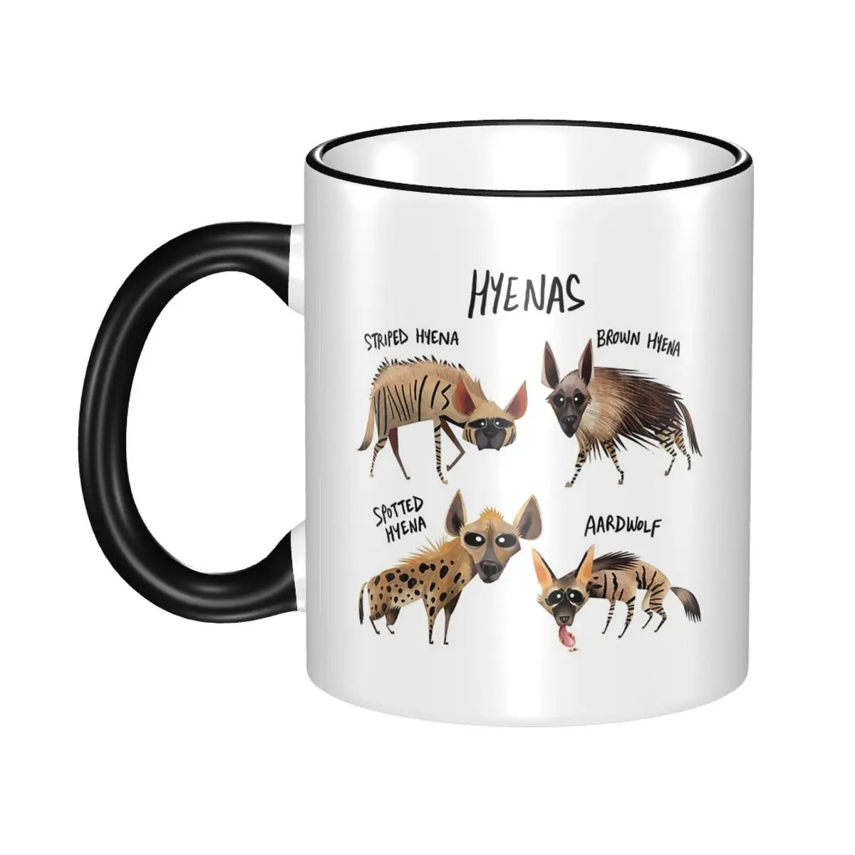 Know Your Hyenas Mug Funny Ceramic Coffee Cups Tea Mugs Milk Cup Drinkware Gift for Friends