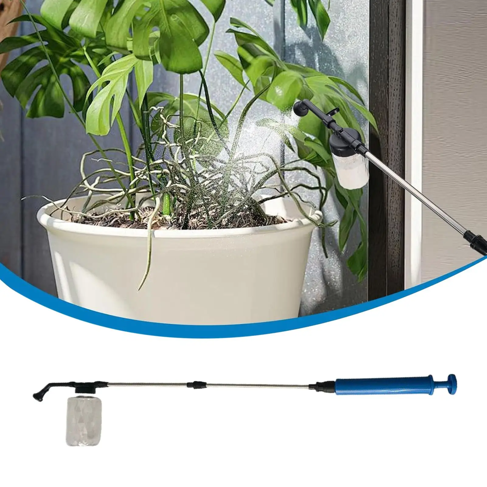 Garden Powder Applicator Dispenser Adjustable Length Diatomaceous Earth Duster Indoor And Outdoor Powder Sprayer