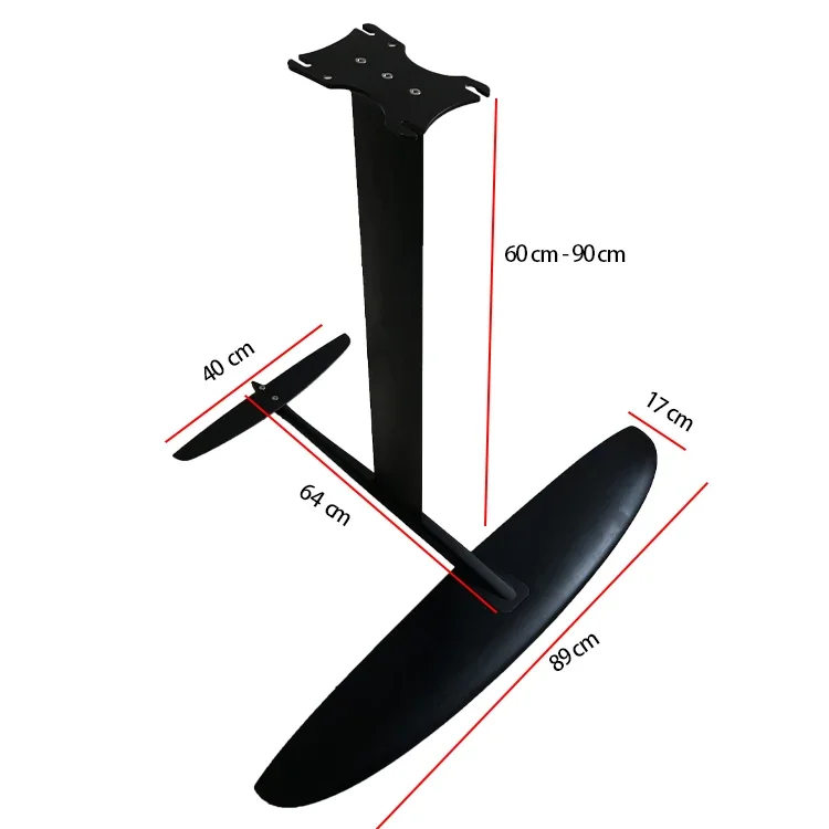 Feuille de surf hydroptère en fibre de carbone 3k, nouveau modèle mince conçu pour les sports nautiques, haute qualité, 1232 cm de reproduction, ailes de surf