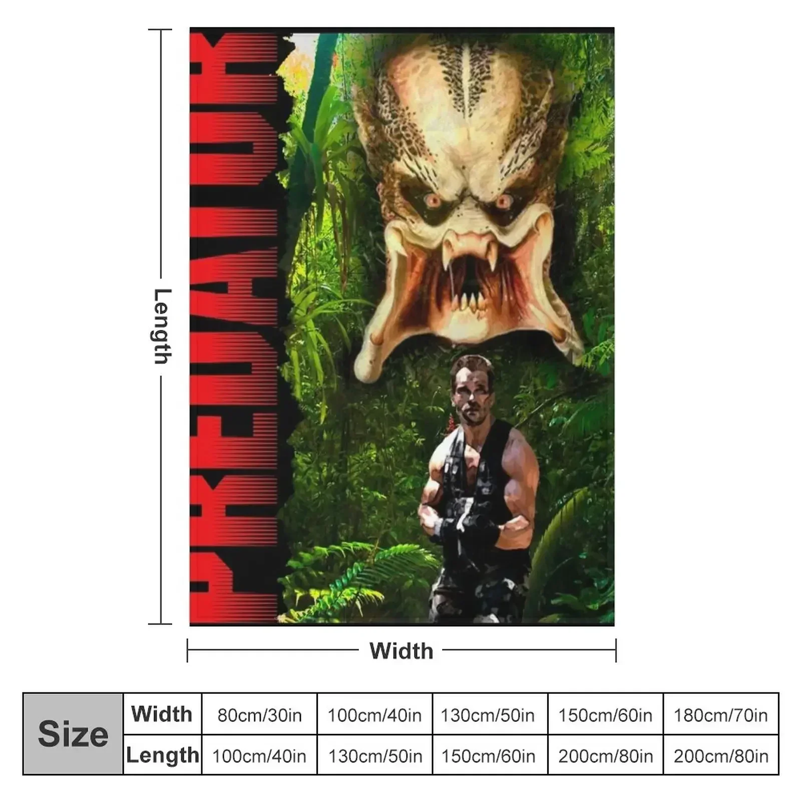 PREDATOR Throw Blanket couch cozy soft plush fuzzy picnic outdoor blanket