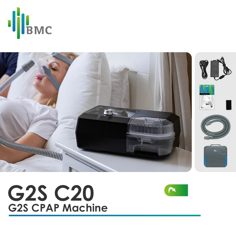 

BMC G2S A20 Auto CPAP Machine Portable With Respirator Breathing Mask Tube Heated Humidifier Travel for Sleep Apnea Anit Snoring