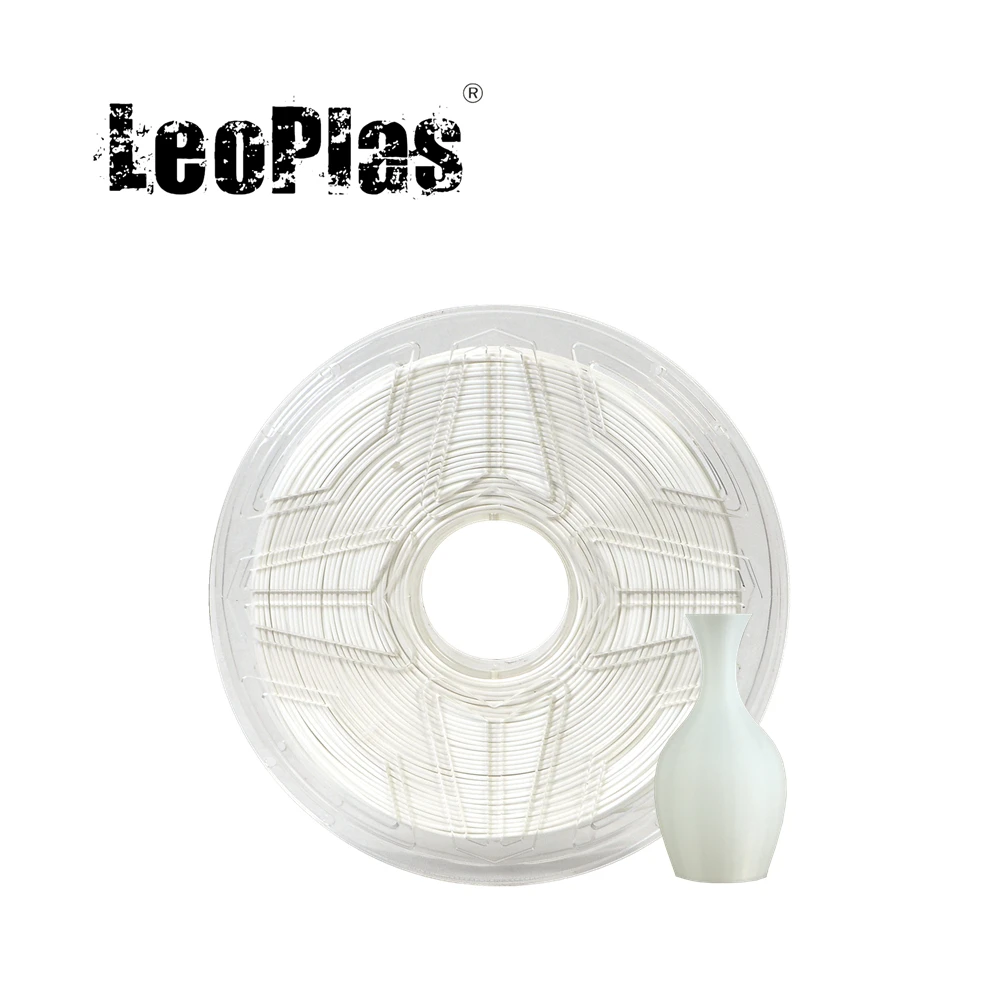 

LeoPlas White TPU Filament Flexible 1.75mm 1kg 95A Shore Hardness For FDM 3D Printer Consumables Printing Supplies