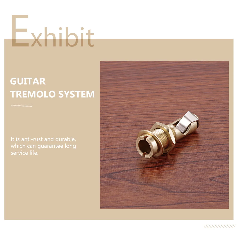 

Brass Rocker Guitar Tremolo Arm Sleeve Electric Socket Replace Accessory Durable Golden Accessories