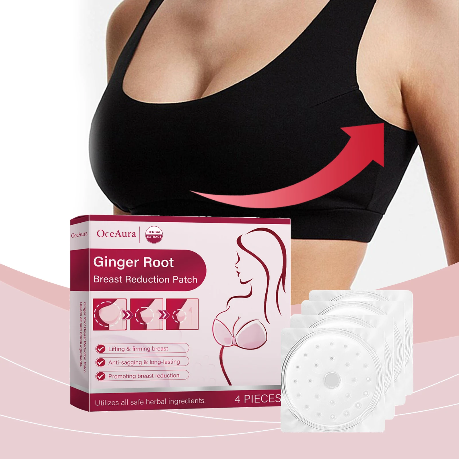 

OceAura Chest Patch Chest Line Lift Highlights Body Moisturizing Skin Chest Care Patch