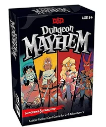 Dungeones Mayhem Dungeonsing Dragons Card Game120 Cards Toy Entertainment Party Family Friends Battle for Baldurs Gate Board