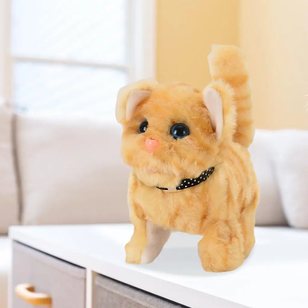 Robot de marche à piles pour enfants, jouet en peluche interactif pour animaux de compagnie, cadeau de noël