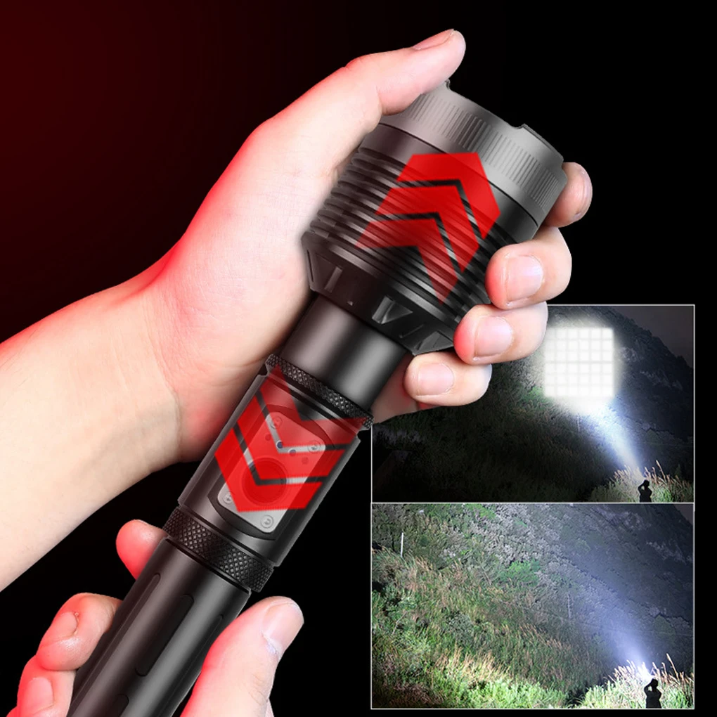 Flashlight XHP360 Micro Lamp Strong Light Outdoor Lighting Fishing