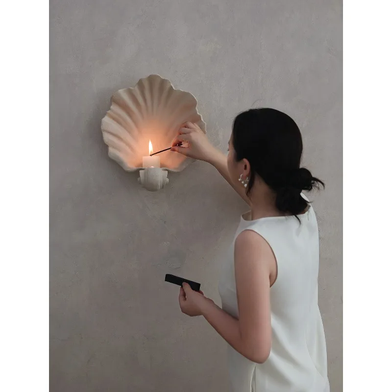 

Французский стиль, винтажная имитация ракушки, настенный декор для ароматерапии, смола для хранения фруктов, два цвета