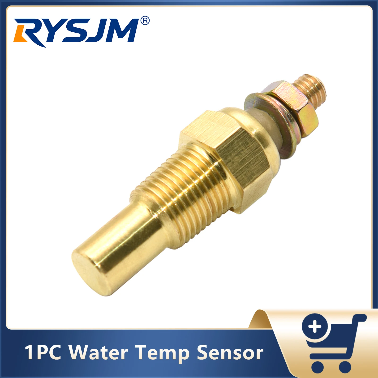 1PC Water Temperature Sensor 10.2mm Water Temp Sensor For Racing Car Truck Boat Water Temp Gauge Sensor Auto Accessories