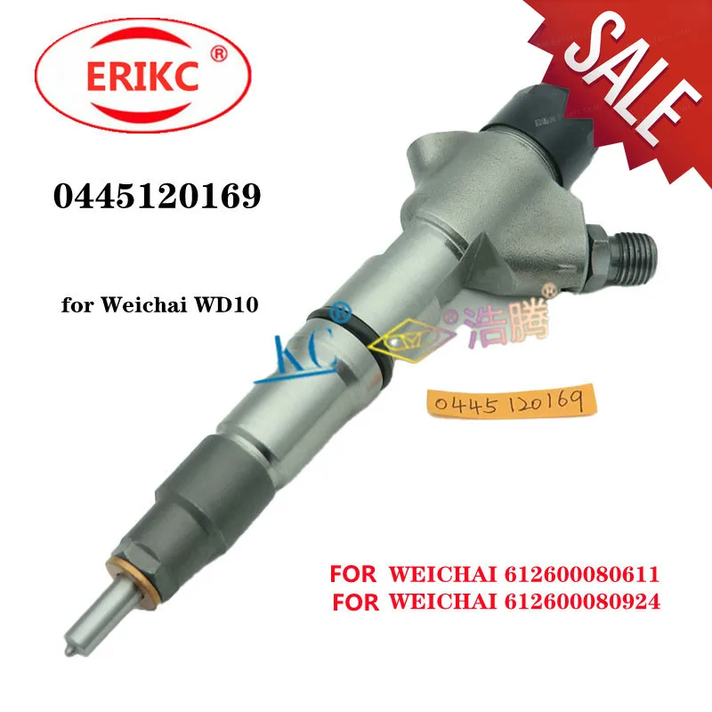 

0445120169 Common Rail Injector 0445 120 169 FOR WEICHAI 612600080611 612600080924 for WD10