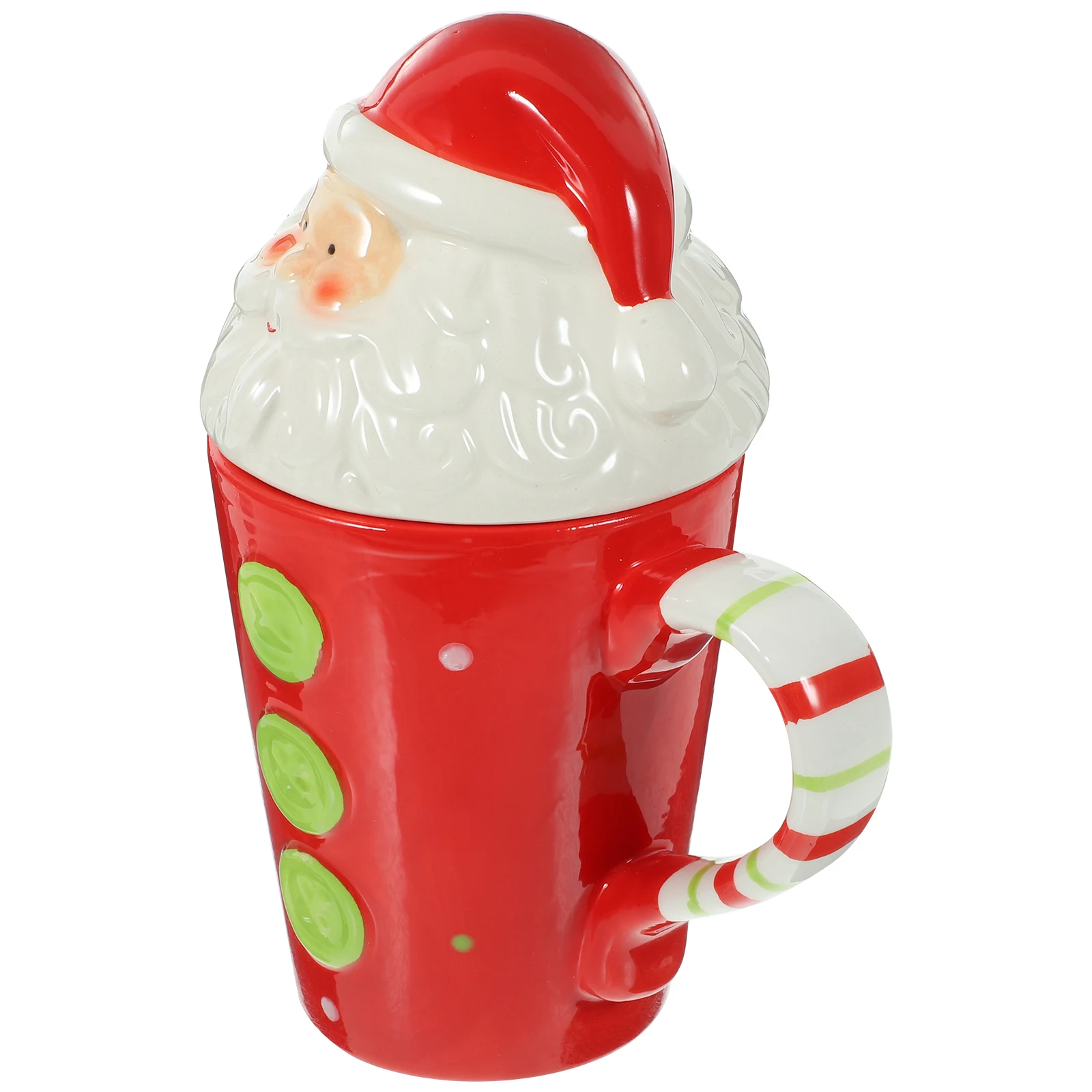 

1Pcs Santa Clause Cup Christmas Water Cup Ceramic Beverage Mug for Drinks At Home Cafe Restaurant Creative Holiday Present