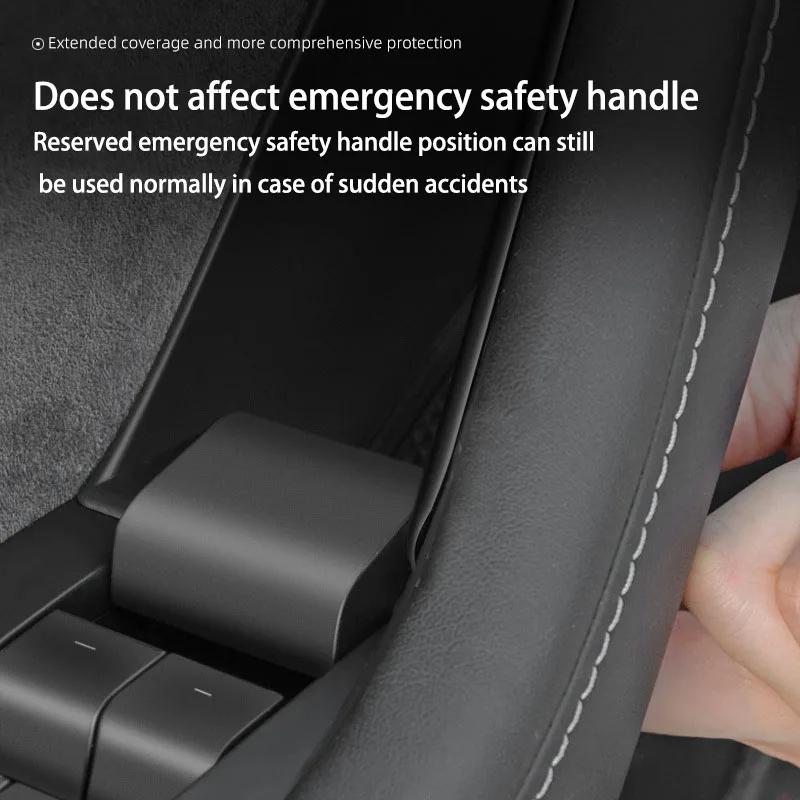 For Tesla Model 3/Y Door Side Storage Box Handle Pocket Armrest Driver Passenger Storage Tray Container Organizer
