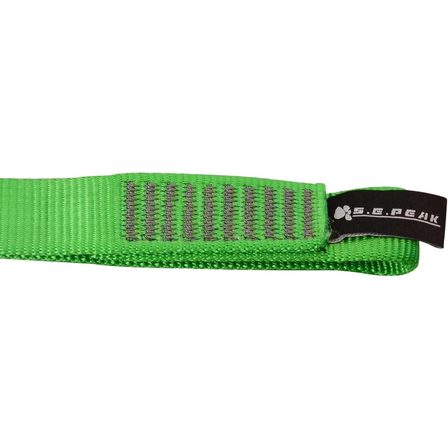 Corredor de correias de nylon de 16mm 23kn 5171 lbs en566 rock tubular webbing para trabalho em árvore positi equipamento ziplining ahoring pendurado stretc